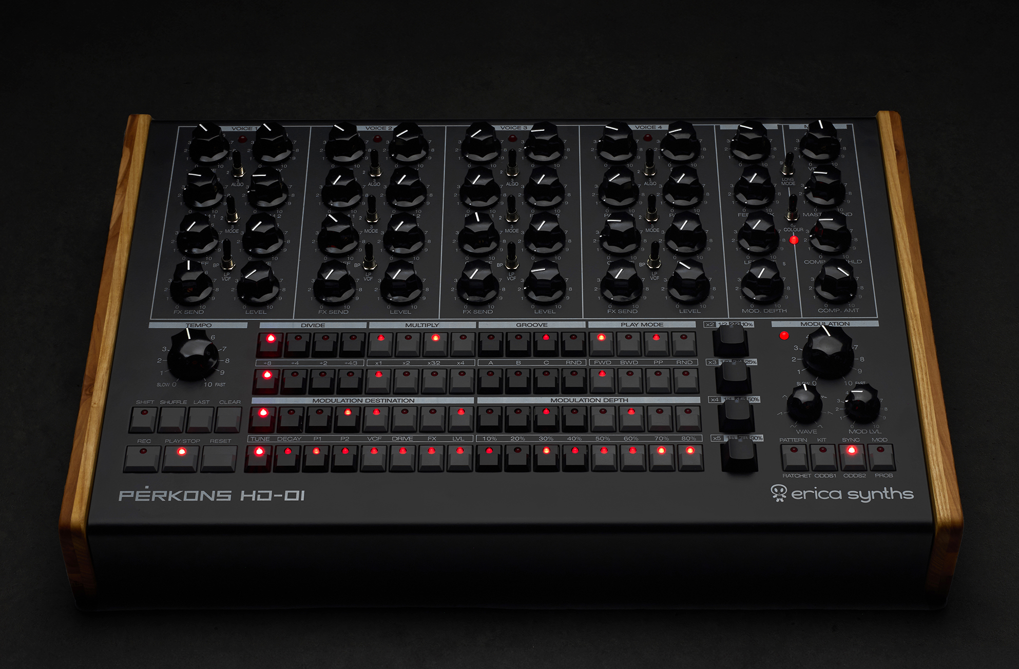 Erica Synths anuncia Perkons HD-01 BLACK Limited Edition (y se